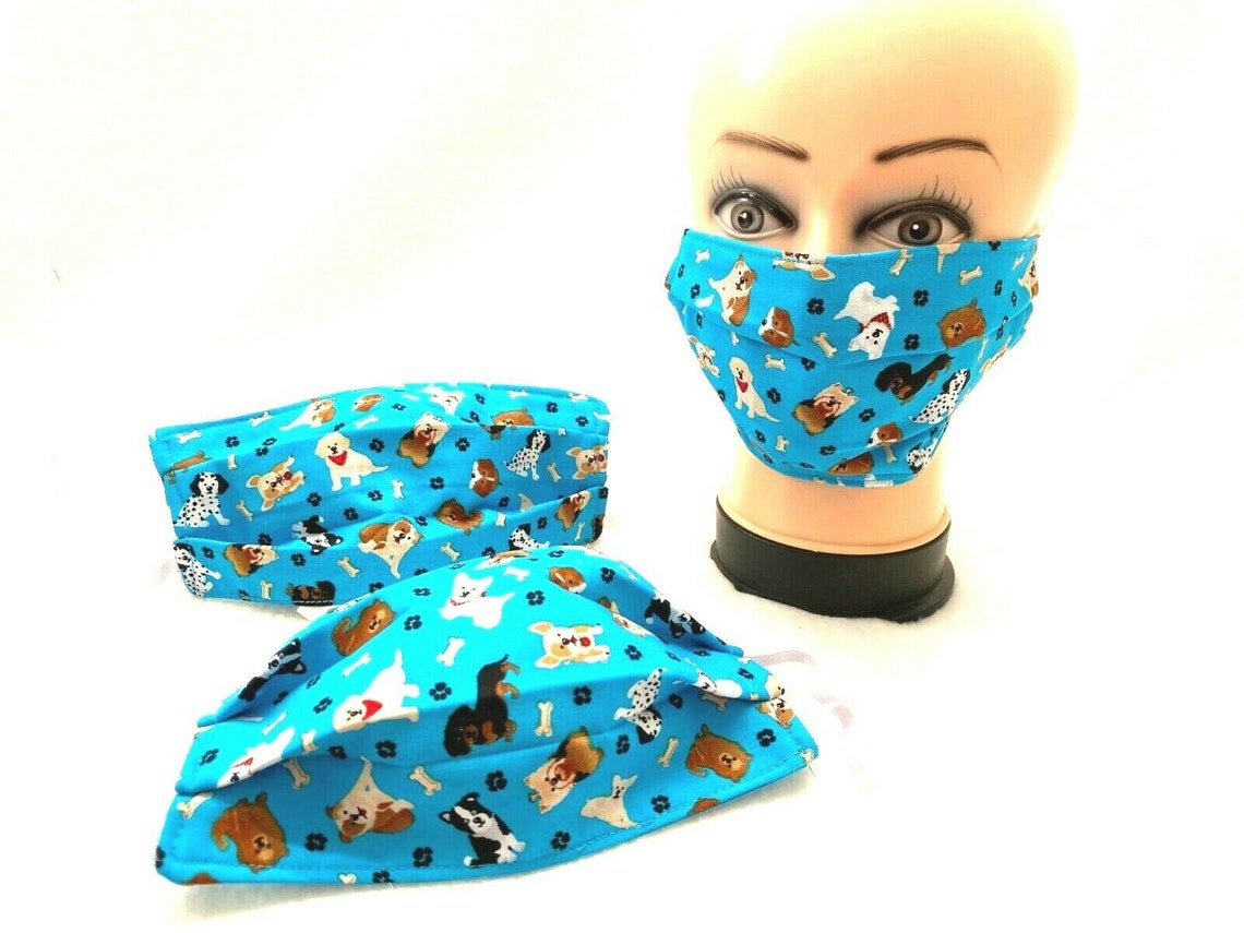 Face Mask Puppy Face Mask Dogs Face Mask reusable Etsy