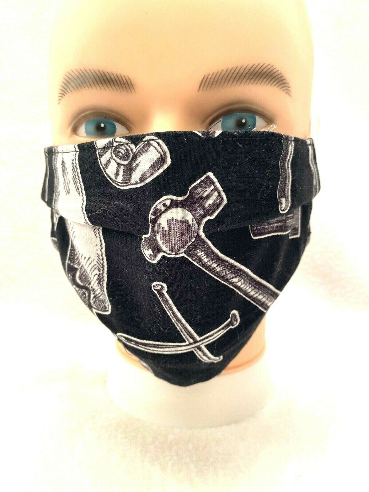 Handy man tools face mask Construction Face Mask 3 Layers Etsy