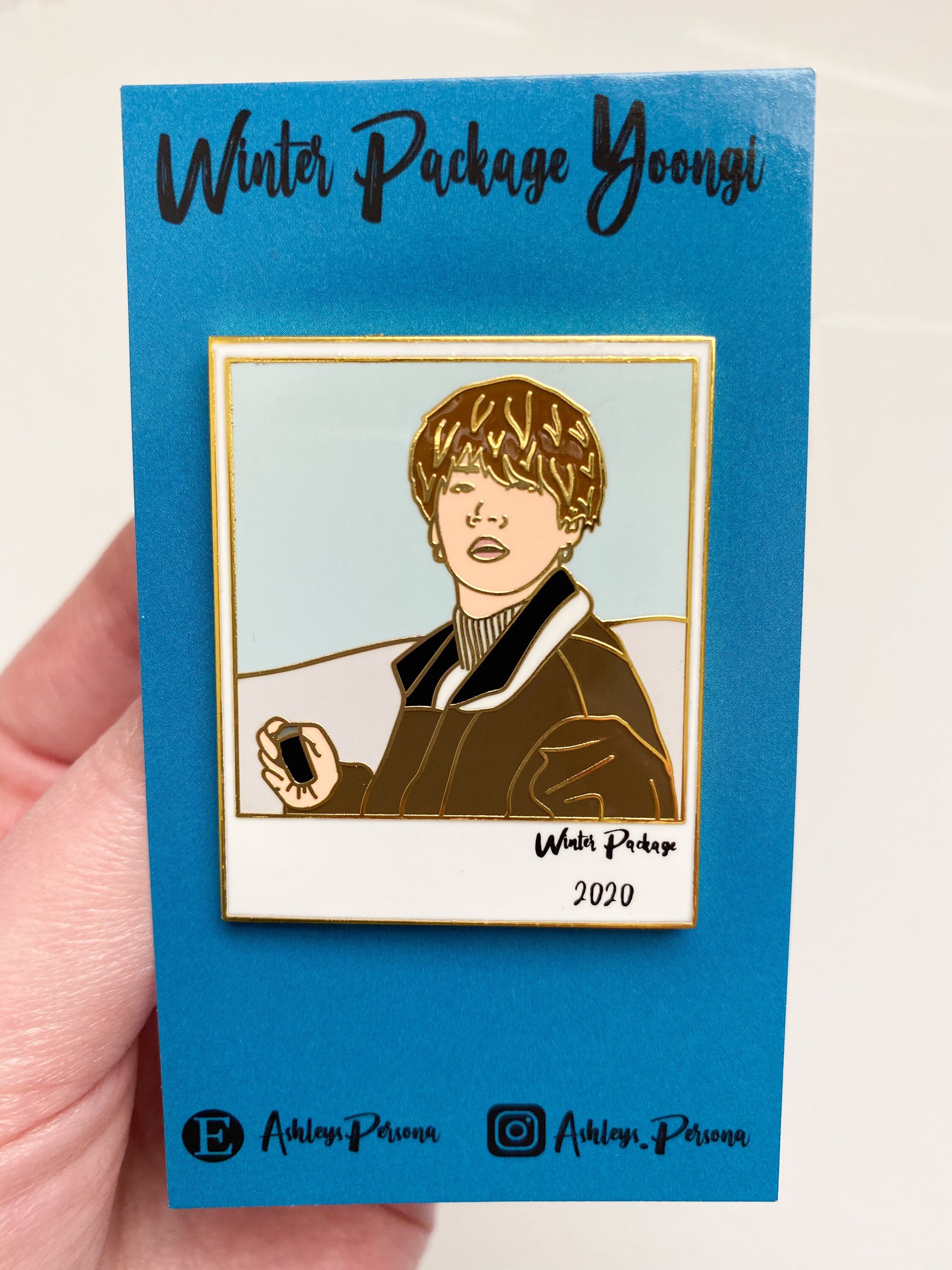 Winter Package Yoongi enamel pin