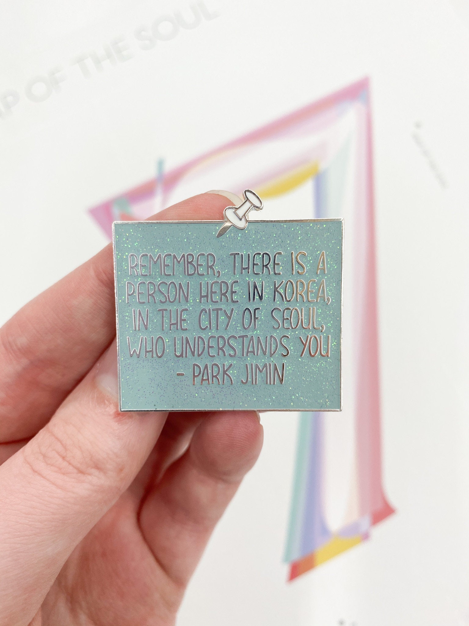 Jimin Quote Enamel Pin