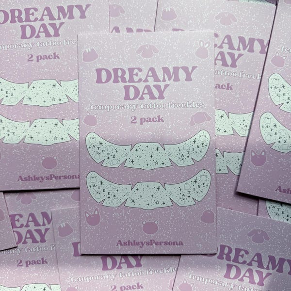 INSTOCK Dreamy Day ateez Temporary Tattoo Freckles