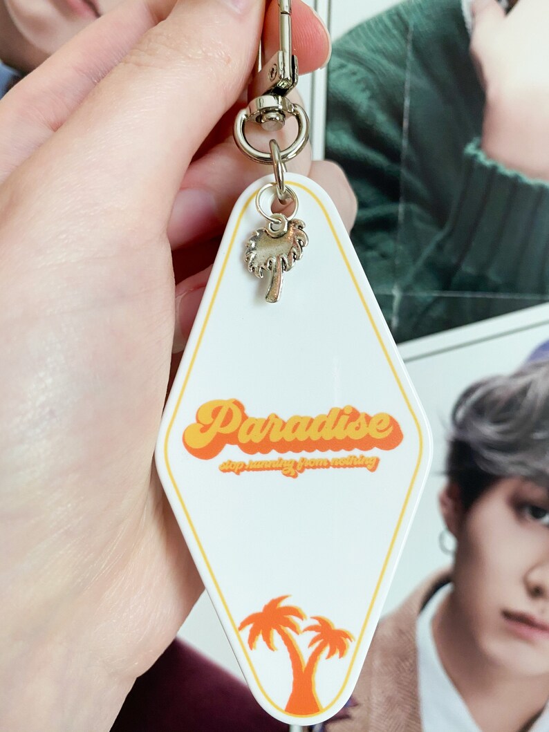 Paradise Acrylic Keychain