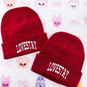 Lovestay Embroidered Beanie