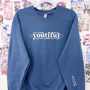 Sweat-shirt ras du cou brodé Youtiful