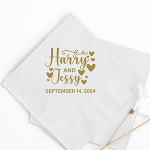 Cadeaux et cadeaux de serviette de table de mariage, Serviettes en papier personnalisées, Cadeaux de mariage, Serviette de mariage personnalisée, Cadeaux de serviette de mariage personnalisés (225)