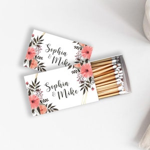 Personalized Wedding Matchbox Favors, Custom Printed Wedding Matches, Customized Wedding Matches, Wedding Favor Matches, Wedding Matchboxes