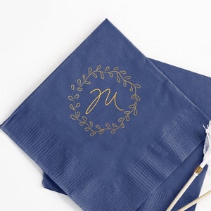 Custom Initial Wedding Napkins, Personalized Wedding Napkins, Custom Cocktail Wedding Napkins, Personalized Cocktail Wedding Napkins (16)
