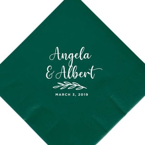 Custom Wedding Napkins, Personalized Wedding Napkins, Custom Paper Napkins, Personalized Paper Napkins, Wedding Napkins, Guest Napkins (ci)