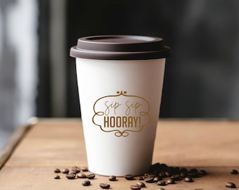 Custom Baby Shower Coffee Cups, Personalized Disposable Cupware, Custom Cups for Baby Showers, Bespoke Coffee Cups, Custom Shower Cups (139)