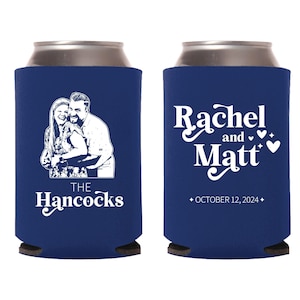 Custom Photo Can Cooler Wedding Favors, Wedding Can Cooler Favors, Personalized Wedding Can Cooler Favors, Customized Can Cooler Favor (325)