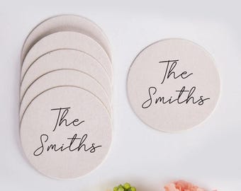 Wedding Favor Coasters, Wedding Reception Coaster Favors, Custom Wedding Coasters, Personalized Wedding Coaster, Wedding Drink Coaster (181)