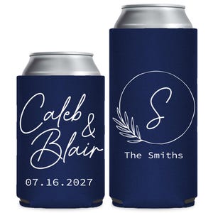 Customized The Mr and Mrs - Wedding Can Cooler - Custom - Wedding Favors, Beverage Insulators, Beer Huggers, Wedding Favor, Beer Holder (66)