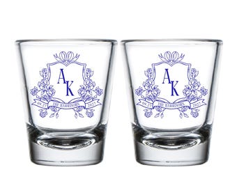 Personalized Wedding Shot Glasses, Personalized Shot Glass Favors, Customized Wedding Shot Glass, Customized Shot Glass Wedding Favors (356)