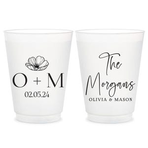 Custom Frosted Cups Favors, Personalized Frosted Cups Favor, Custom Wedding Favors, Plastic Cups Wedding Favors, Wedding Reception Cup (330)
