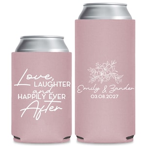 Custom Wedding Can Coolers, Personalized Wedding Can Coolers, Can Coolers for Weddings, Can Coolers as Wedding Favors, Custom Coolers (343)