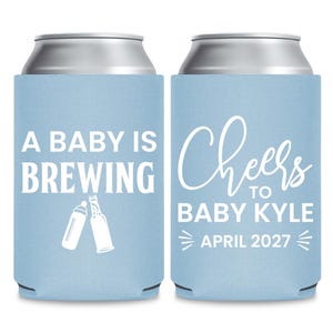 Baby Shower Can Coolers, Custom Gender Reveal Can Cooler, Party favor, Custom Baby Shower Can Coolers, Gender Reveal Beer Favors (cs)