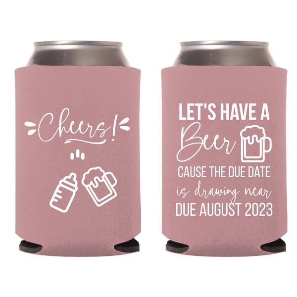 Baby Shower Beer Koozie Etsy
