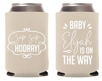 Personalized Baby Shower Can Cooler, Custom Baby Shower Can Cooler Favors, Custom Baby Shower Can Coolies, Baby Shower Beer Huggers (139)