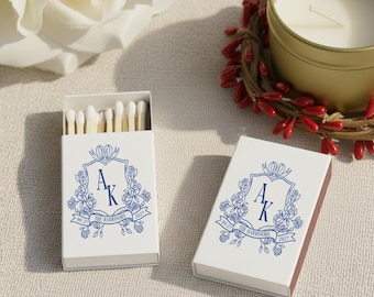 Personalized Wedding Matchboxes, Personalized Matchbox Favors, Custom Wedding Matchboxes, Custom Matchbox Wedding Favors, Custom Favors (50)