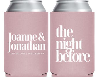 Enfriadores de latas personalizados para bodas, Recuerdos de boda con enfriadores de latas para la noche anterior a la boda, Recuerdos de boda con enfriadores de latas personalizados, Enfriadores de latas personalizados (357)