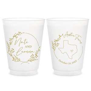 Any State Frosted Cups, Wedding Frosted Cups, Wedding Beer Cups, Wedding Plastic Cups, Frosted Cup Favors, Custom State Cups as Favors (68)