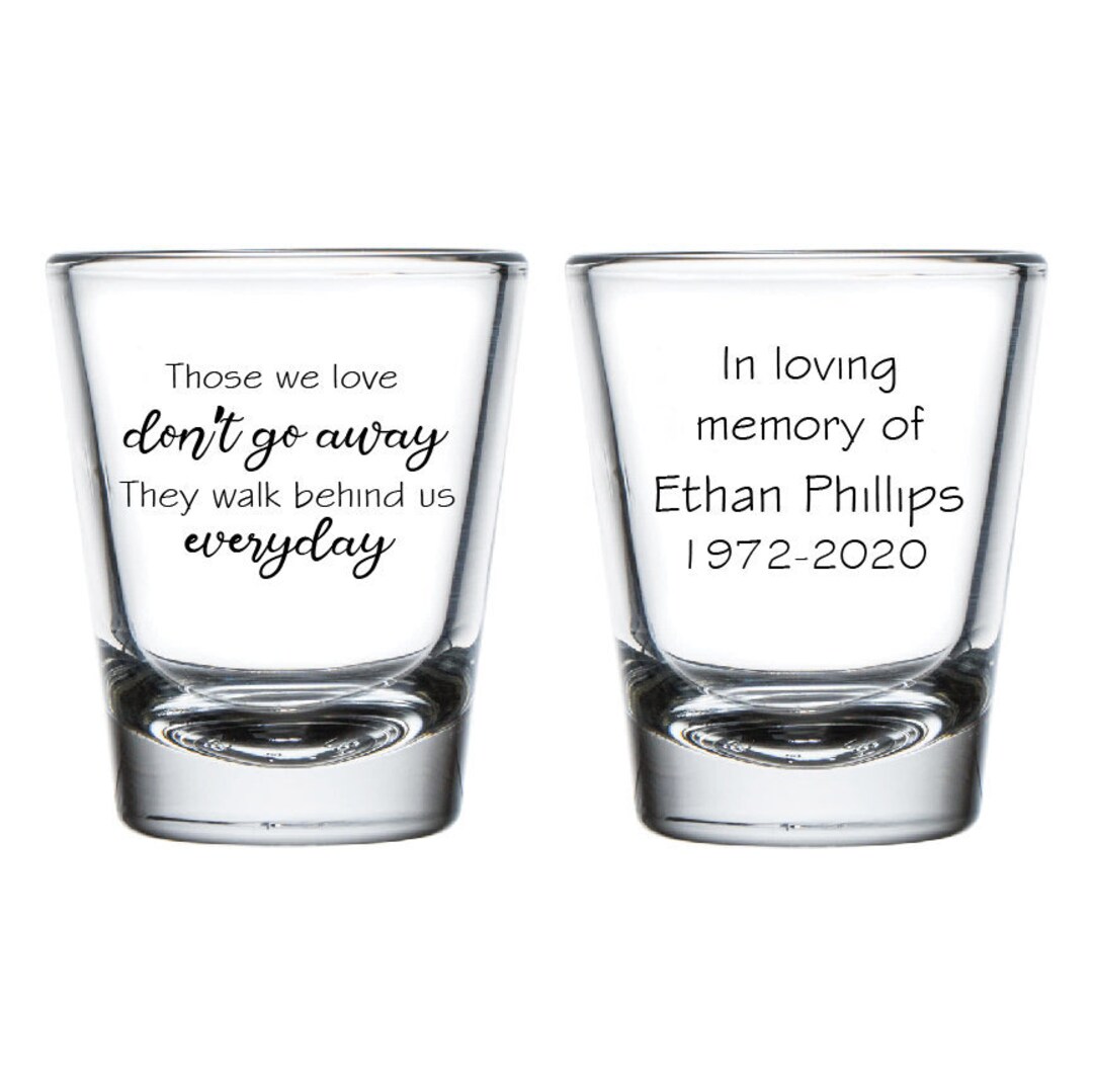 In Loving Memory Shot Glasses Memorial Custom Shot Glass Etsy Canada