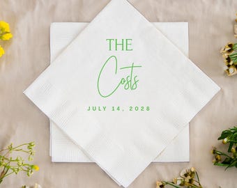 Custom Wedding Napkins, Personalized Wedding Napkins, 2ply Paper Napkins Wedding Favors, Custom Wedding Favors, Paper Napkins Favors (6)