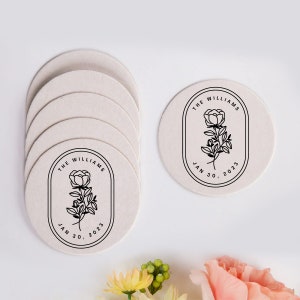 Wedding Reception Coaster Favors, Wedding Drink Coaster, Personalized Wedding Coasters, Custom Wedding Coasters, Wedding Favor Coasters (74)