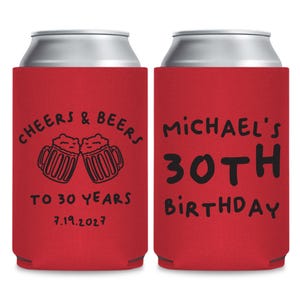 Prost und Bier zu vielen Jahren Dosenkühler, kundenspezifische Geburtstags-Dosenkühler, kundenspezifisches Geburtstagsbier Hugger, Geburtstags-Dosenkühler Gefälligkeiten (335)