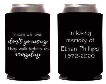 In Loving Memory Can Coolers for Funeral, Custom Memorial Can Coolers, Funeral Can Cooler Favors, Custom Can Cooler Favors for Funeral (FS3)