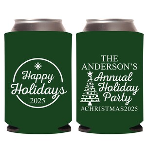 Christmas Can Coolers, Can Cooler Favors for Christmas Parties, Personalized Christmas Can Coolers, Customized Christmas Cooler Favors (62)