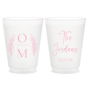 Custom Wedding Frosted Cups, Personalized Wedding Frosted Cups, Custom Plastic Cups Wedding Favors, Custom Plastic Cups Wedding Favors (93)