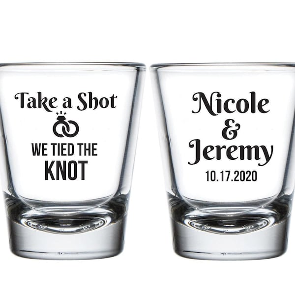 Personalized Shot Glass Favors, Wedding Shot Glasses, Custom Wedding Shot Glass, Personalized Wedding Shot Glass, Custom Wedding Favors (fj)