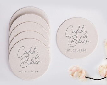 Custom Wedding Coasters, Personalized Wedding Coasters, Wedding Favor Coasters, Wedding Gift Coaster, Personalized Wedding Coaster Gift (66)