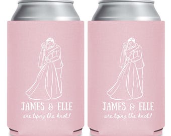 Custom Bridal Shower Can Coolers, Personalized Bridal Shower Can Cooler Favors, Customized Bridal Shower Can Coolers, Can Cooler Favor (355)