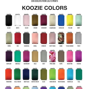 Custom Can Coolers, Personalized Can coolers, Custom Party Favors, Custom Can Coolers, Custom Beer Huggers, Customized Can Cooler Favor (66) image 5