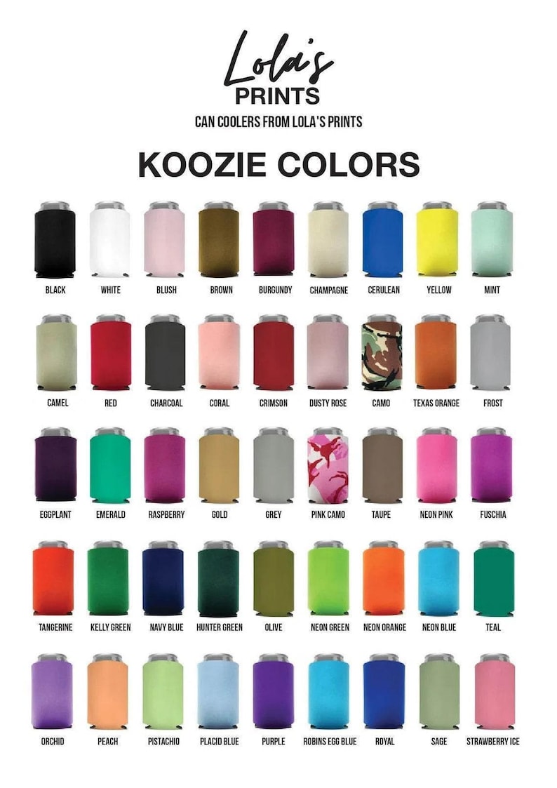 Custom Can Coolers, Personalized Can coolers, Custom Party Favors, Custom Can Coolers, Custom Beer Huggers, Customized Can Cooler Favor (66) image 5