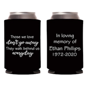 In Loving Memory Can Coolers for Funeral, Custom Memorial Can Coolers, Funeral Can Cooler Favors, Custom Can Cooler Favors for Funeral (FS3)