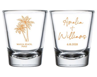 Personalized Wedding Shot Glass Favors, Customized Wedding Shot Glass, Custom Shot Glasses Wedding Favors, Customized Shot Glass Favor (289)