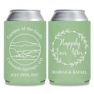 Wedding Venue Can Coolers, Custom Wedding Venue Can Cooler Favors, Personalized Wedding Beer Hugger Favors, Personalized Can Coolers (122)