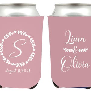 Personalized Wedding Can Coolers, Custom Wedding Can Coolers, Custom Can Coolers as Wedding Favors, Customized Can Coolers for Weddings (49)