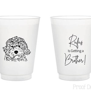 Custom Frosted Cup Favor for Guests, Custom Frosted Cup as Favors, Personalized Frosted Cup, Personalized Pet Image Frosted Cup Favors (197)