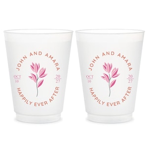 Personalized Full Color Frosted Cups, Customized Full Color Frosted Cups, Frosted Cup Favors, Colored Frosted Cups, Personalized Cups (317)