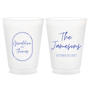 Wedding Plastic Cups, Custom Frosted Cups, Personalized Plastic Cups, Custom Frosted Cup Favors, Wedding Party Cups, Wedding Cup Favors (85)