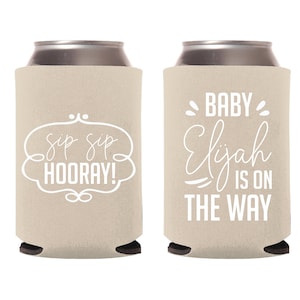 Personalized Baby Shower Can Cooler, Custom Baby Shower Can Cooler Favors, Custom Baby Shower Can Coolers, Baby Shower Beer Huggers (139)