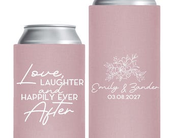 Custom Wedding Can Coolers, Personalized Wedding Can Coolers, Can Coolers for Weddings, Can Coolers as Wedding Favors, Custom Coolers (343)