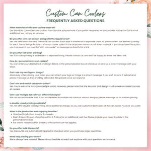a question card with flowers on it