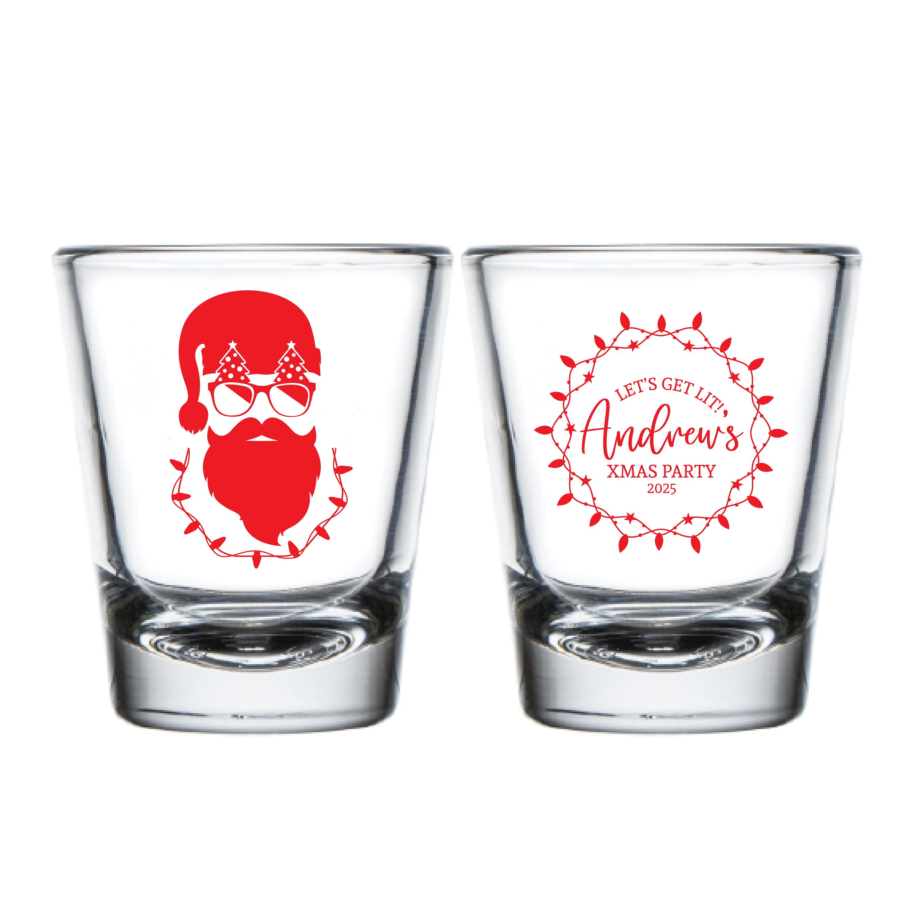 Christmas shot glasses near me Clearance