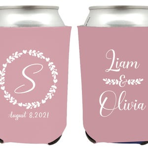 Personalized Wedding Can Coolers, Custom Wedding Can Coolers, Custom Can Coolers as Wedding Favors, Customized Can Coolers for Weddings (49)