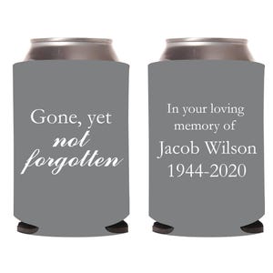 Refrigeratori per lattine &quot;In Loving Memory&quot;, refrigeratori per lattine personalizzati per funerali, refrigeratori per lattine commemorativi, bomboniere refrigeratori per lattine per funerali, bomboniere refrigeratori per lattine commemorativi (FS2)